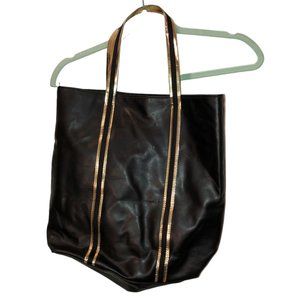 givenchy parfums black gold trim tote bag 14x14